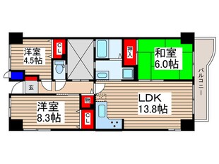 レクセルコスモの物件間取画像